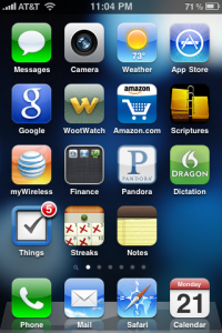 My iPhone Homescreen